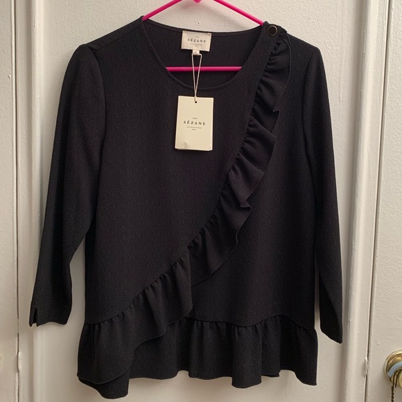 NWT Sezane Jerry blouse - Picture 4 of 11